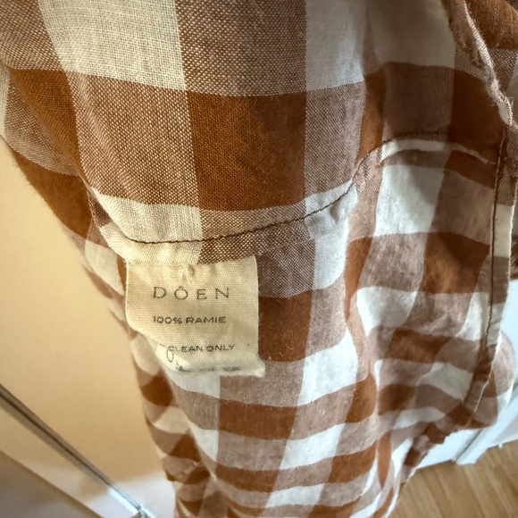 Doen Charleston Dress in St Ouen Nutmeg - Picture 6 of 7